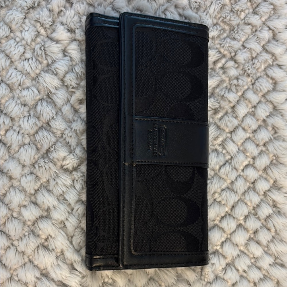 🖤 Vintage 2001 COACH Leatherware Black Signature Wallet – NWT / Never Used 🖤 - Picture 11 of 12